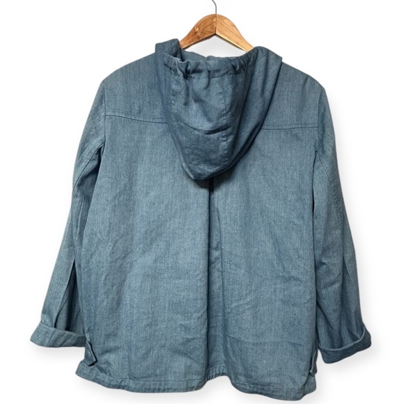 Akris Punto Women's Blue chambray Jacket - Picture 6 of 10